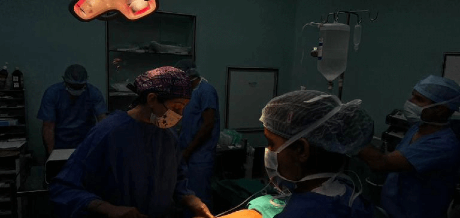 Dr Priyanka Sharma in a surgery room